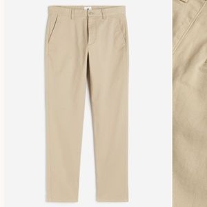 H&M L.O.G.G. Slim Fit Beige Chinos - Khaki Pants